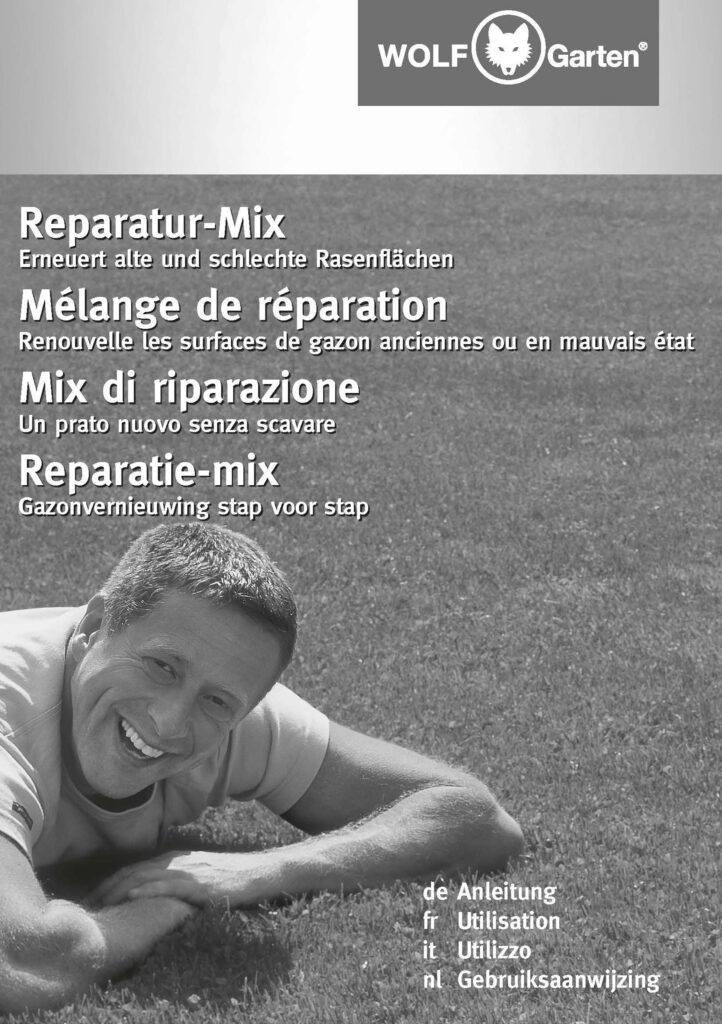 Anleitung Rasen Reparatur-Mix